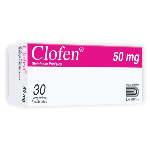 CLOFEN DICLOFENAC POTASICO 50MG TAB X 30